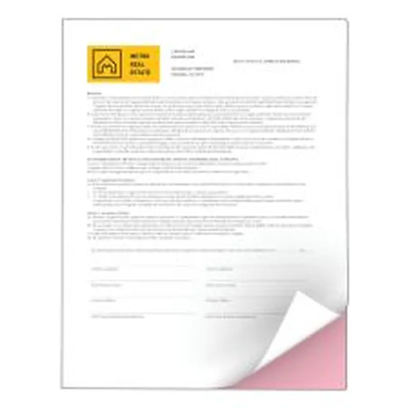 Xerox Revolution Premium Digital Carbonless Laser Paper, White/Pink, Letter (8 1/2" x 11"), 20 Lb, 92 Brightness, 2500 Sets Total, 250 Sets Per Ream