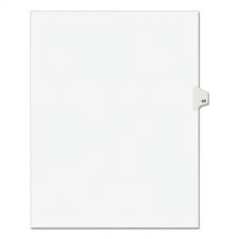 Avery Preprinted Legal Exhibit Side Tab Index Dividers, Avery Style, 10-Tab, 60, 11 x 8.5, White, 25/Pack, (1060)