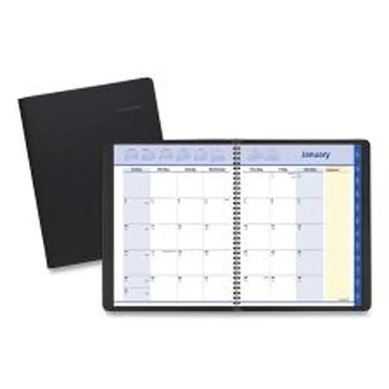 AT-A-GLANCE QuickNotes Monthly Planner, 11 x 8.25, Black Cover, 12-Month (Jan to Dec): 2026