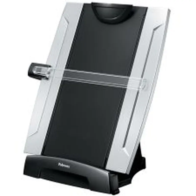 Fellowes Office Suites Desktop Copyholder With Memo Board, Black/Silver
