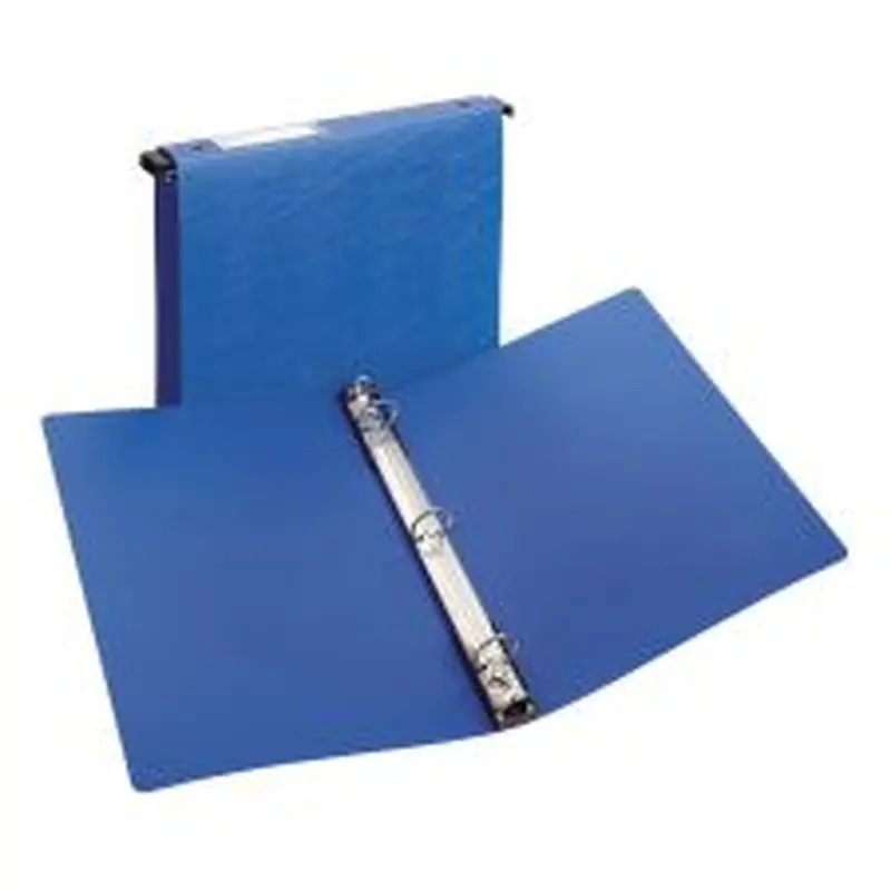 Avery Hanging Storage 3-Ring Binder, 1" Round Rings, Blue