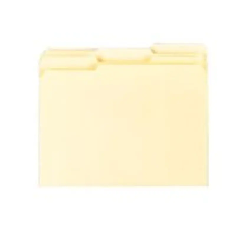 Pendaflex Interior File Folders, 1/3 Cut, Letter Size, Manila, Pack Of 100