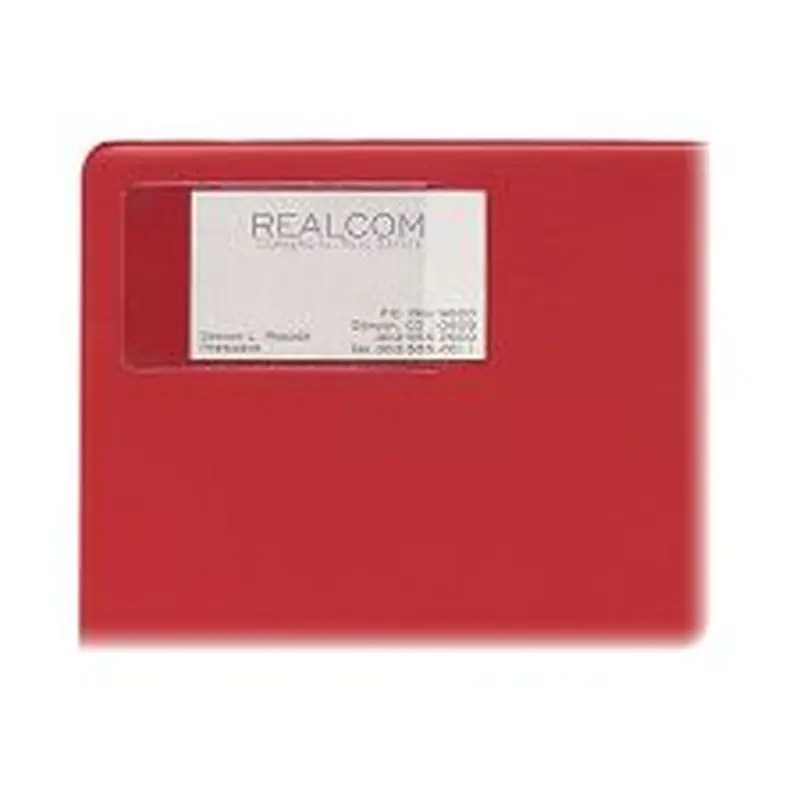C-Line Self-Adhesive Business Card Holders, 2" x 3 1/2", Clear, Pack Of 10