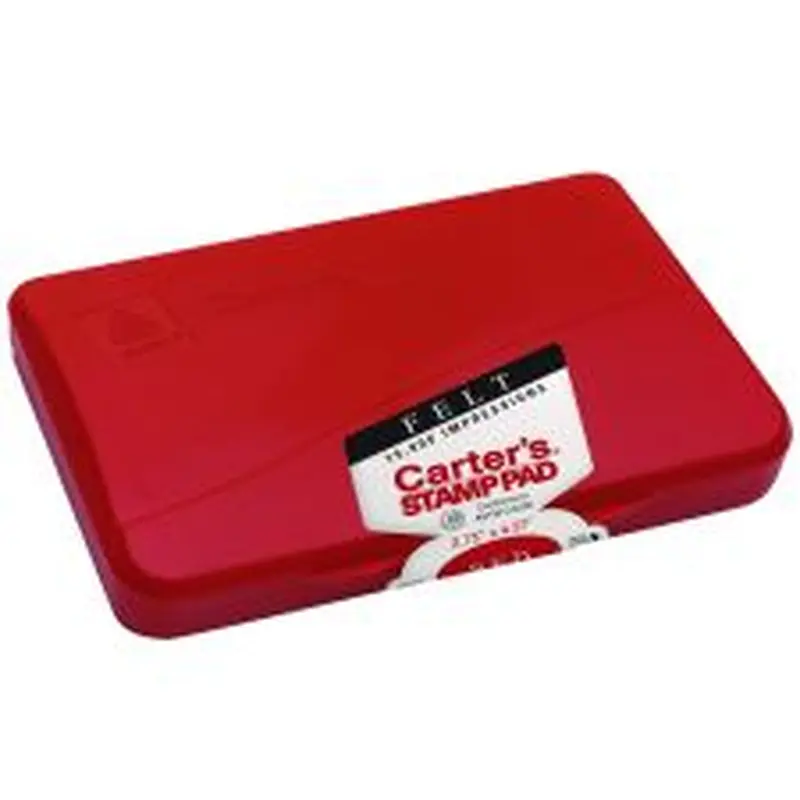 Carter's Felt Red Stamp Pad, 2.75" x 4.27" (21071)