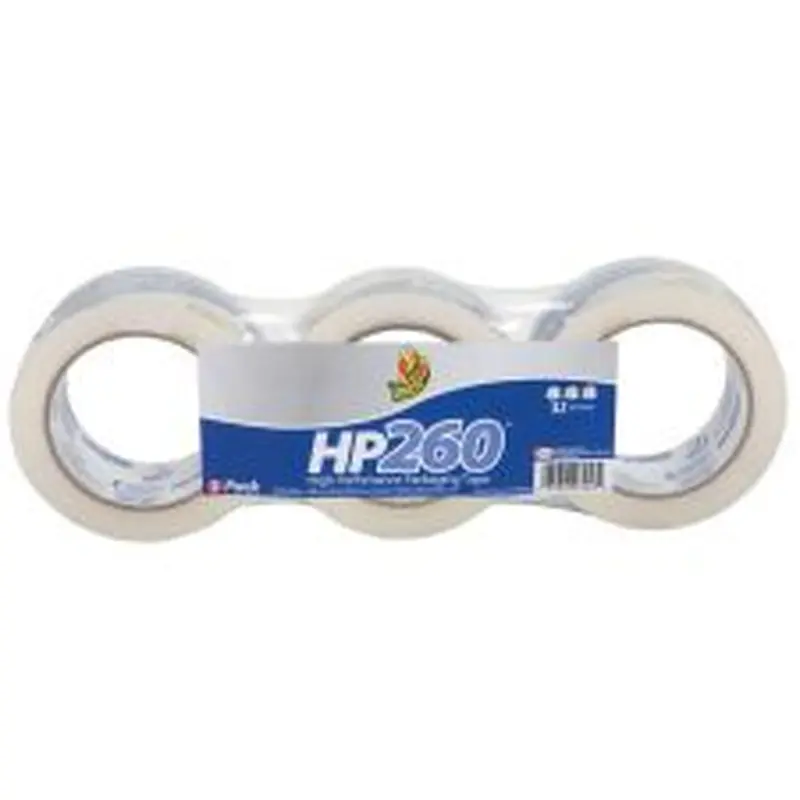 Duck HP260 Packaging Tape, 2" x 60 Yd., Clear, Pack Of 3 Rolls