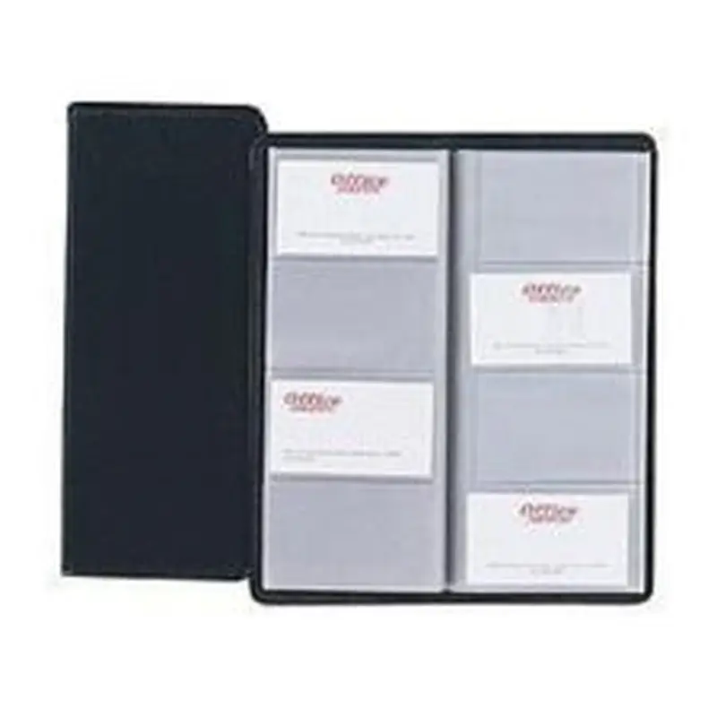Hazel Westport Card File, 10 3/8" x 4 1/4", Black