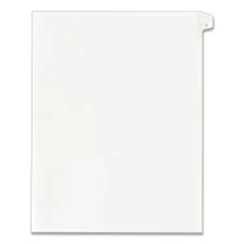 Avery Preprinted Legal Exhibit Side Tab Index Dividers, Allstate Style, 10-Tab, 1, 11 x 8.5, White, 25/Pack