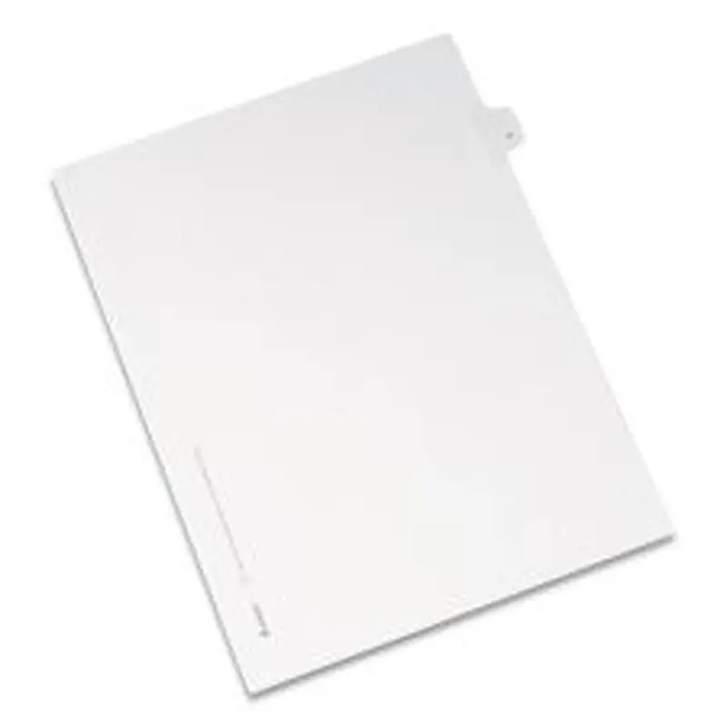 Avery Preprinted Legal Exhibit Side Tab Index Dividers, Allstate Style, 26-Tab, V, 11 x 8.5, White, 25/Pack