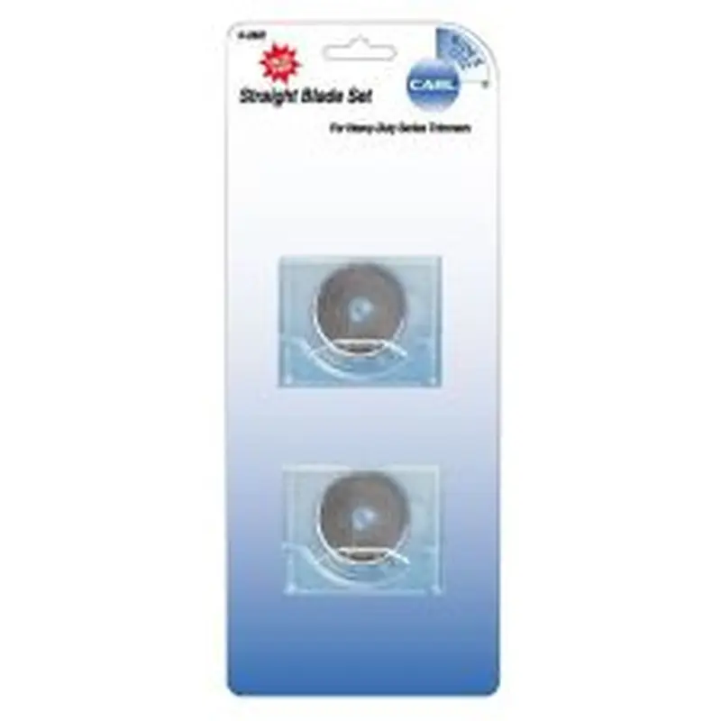 Carl K-28 Straight-Cut Heavy-Duty Rotary Trimmer Blades, Pack Of 2