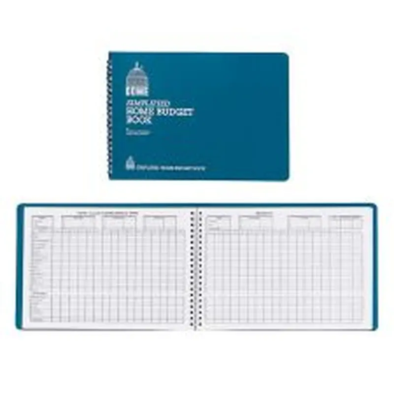 Dome Simplified Home Budget Book, 7 1/2" x 10 1/2", Teal