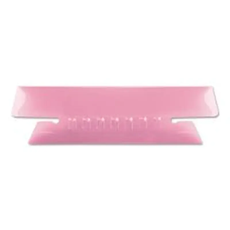 Pendaflex Transparent Colored Tabs For Hanging File Folders, 1/3-Cut, Pink, 3.5" Wide, 25/Pack