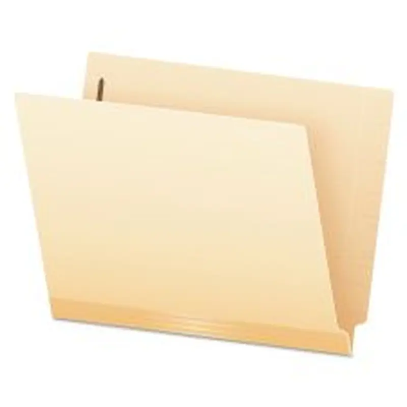 Pendaflex Manila Laminated End Tab Fastener Folders, 11-pt Manila, 0.75" Expansion, 1 Fastener, Letter Size, Manila Exterior, 50/Box