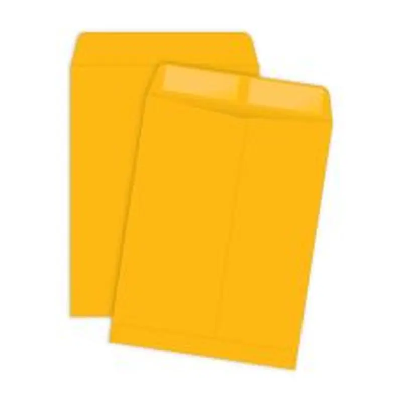 Quality Park Catalog Envelopes, Gummed Closure, 10" x 13", Brown, Box Of 100