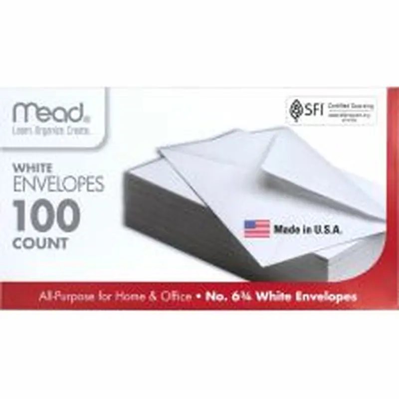 Mead Plain White Envelopes - MEA75100