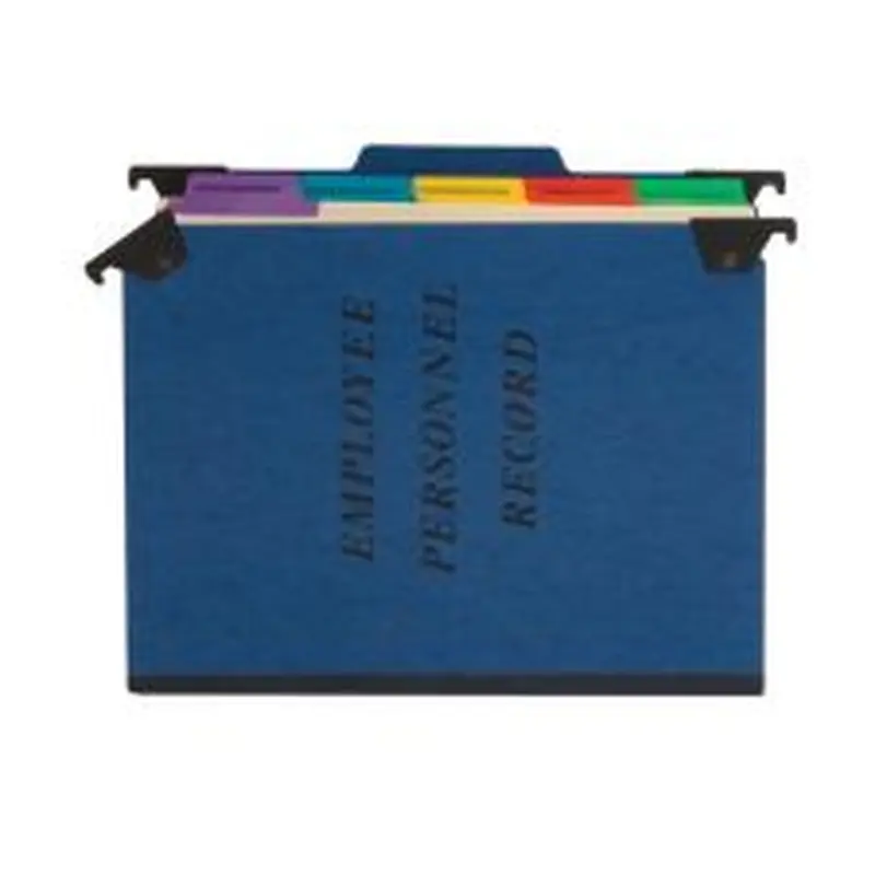 Pendaflex Hanging-Style Personnel File Folder, 2" Expansion, 9-1/2" x 11-3/4", Letter Size, Blue