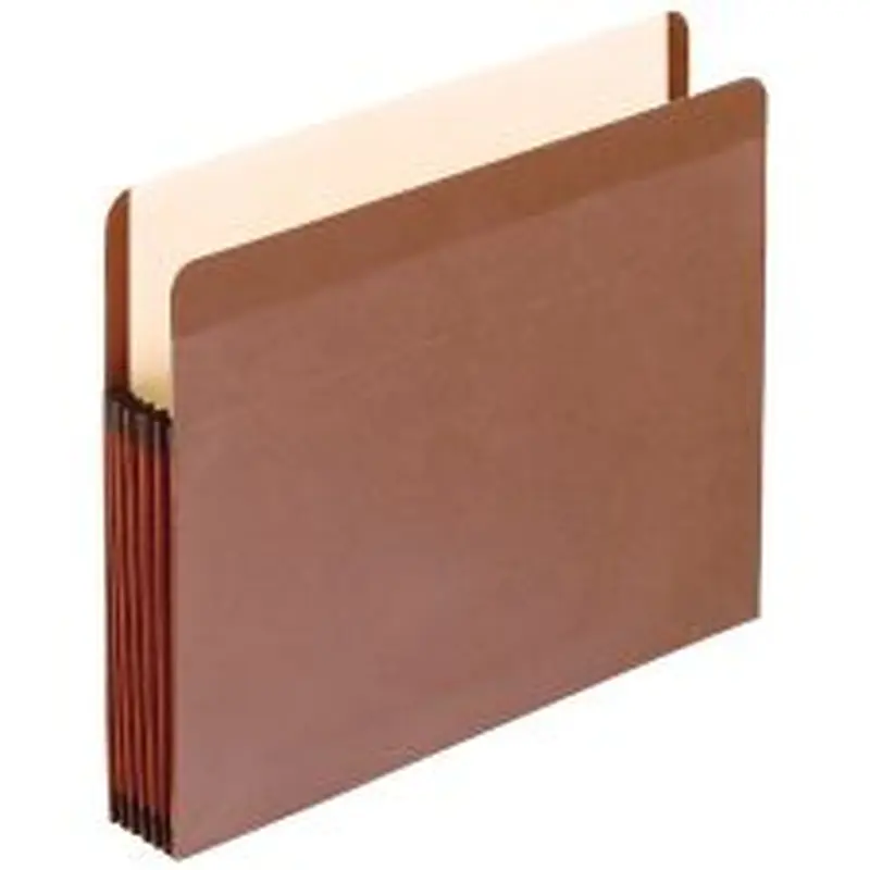 Pendaflex Premium Reinforced File Pocket, 5 1/4" Expansion, 9 1/2" x 14 3/4", Dark Brown, Box Of 5