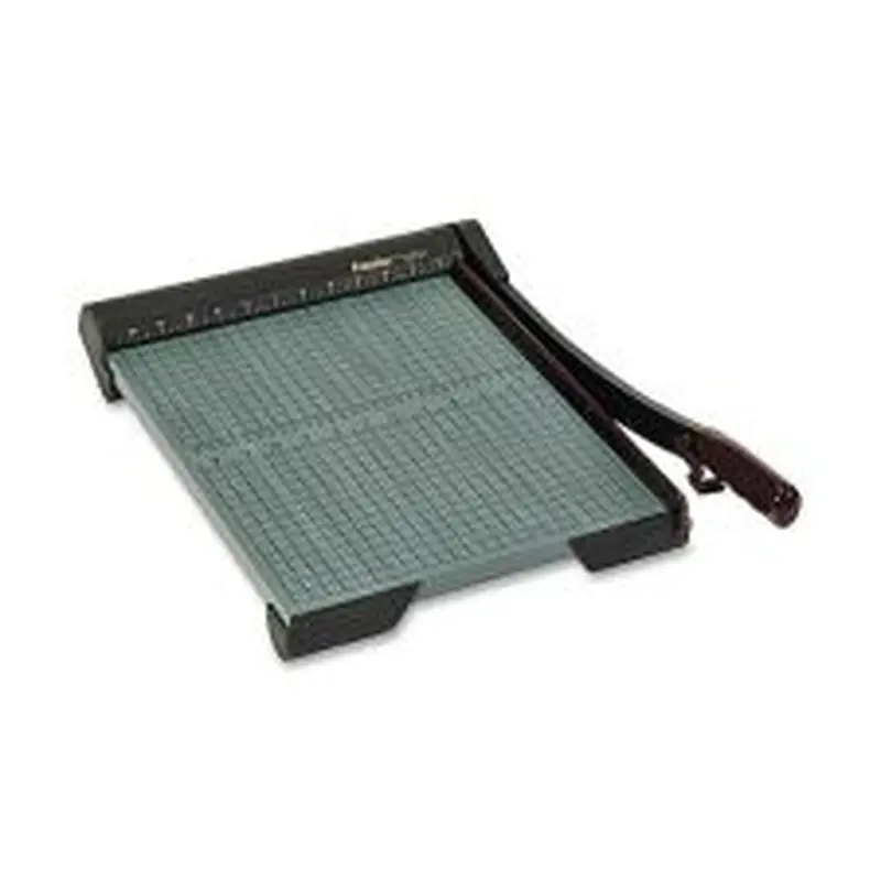 Premier Heavy-Duty Wood Base Paper Trimmer, 15", Green