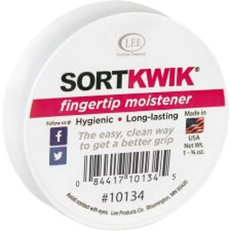 Lee Sortkwik Hygienic Fingertip Moistener, 25% Recycled, 1.75 Oz, Pink