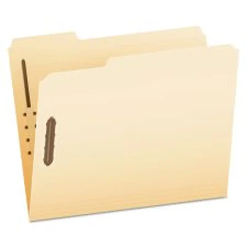 Pendaflex Manila Fastener Folders, 1/3-Cut Tabs, 2 Fasteners, Letter Size, Manila Exterior, 50/Box