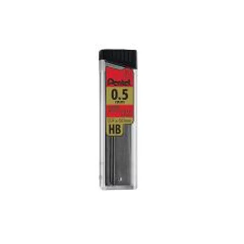Pentel Premium Hi-Polymer Lead, 0.5 mm, HB, Fine Point, Black