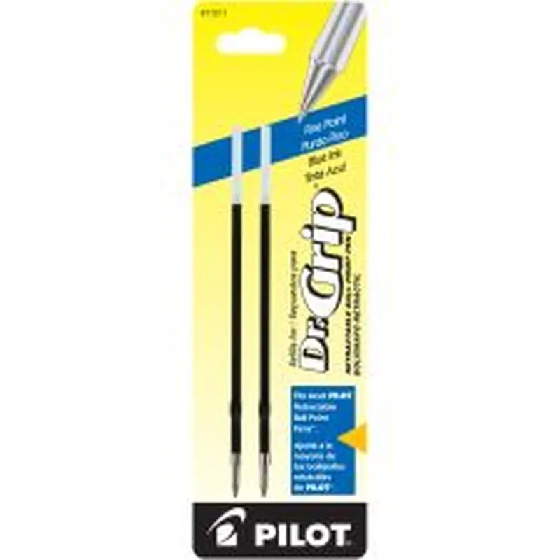 Pilot Ballpoint Pen Refills, Fits Dr. Grip & All Pilot Retractable Ballpoint Pens, Fine Point, 0.7 mm, Blue