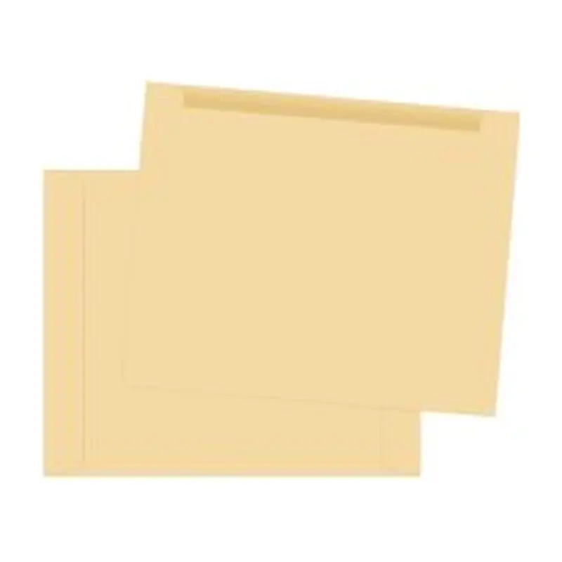 Quality Park Paper File Jackets, 9 1/2" x 11 3/4", Cameo, Box Of 100