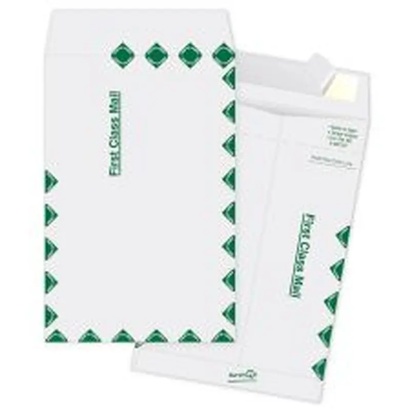 Quality Park Tyvek Envelopes, First Class, 6" x 9", White, Box Of 100