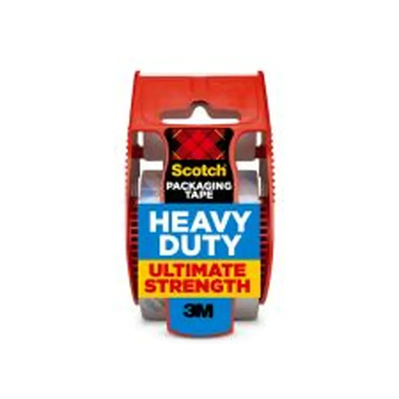 Scotch Heavy Duty Shipping Packing Tape, 1 Tape Roll with Dispenser, 1 7/8 in x 22.2 yd, 1.88" Core, Designed - 142