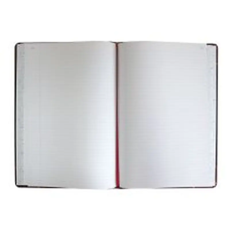 Boorum & Pease Account Record Book, 8 5/8" x 14 1/8", Record Ruled, 300 Pages, Black/Red