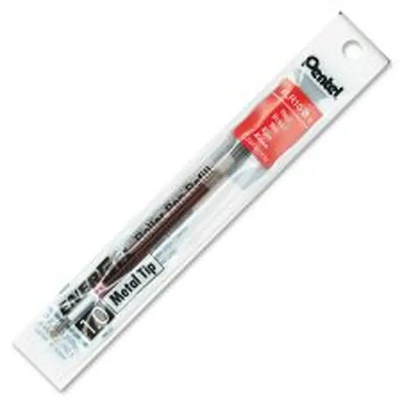 Pentel EnerGel Liquid Gel Pen Refills, Bold Point, 1.0 mm, Red Ink