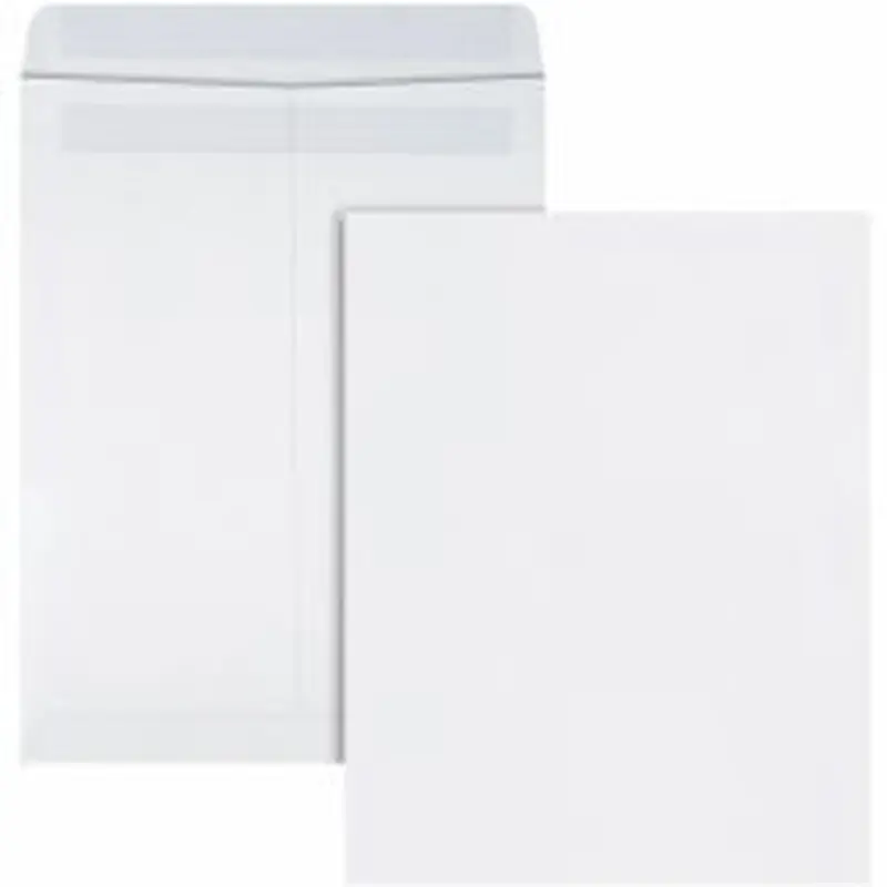Quality Park Redi-Seal Catalog Envelopes, 9 1/2" x 12 1/2", Self-Sealing, White, Box Of 100