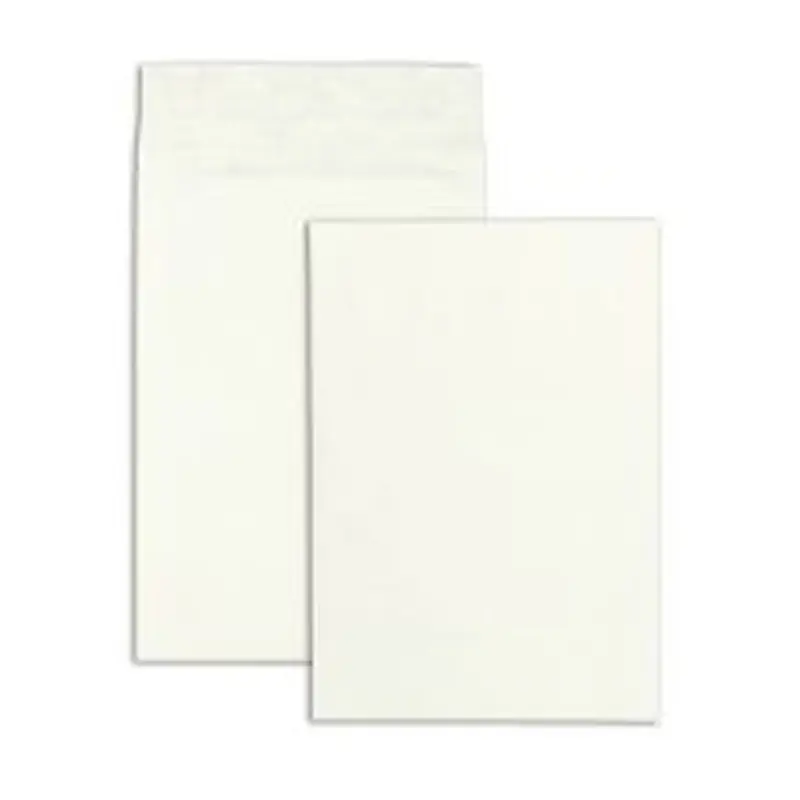 Quality Park Tyvek Expansion Envelopes, Short-Side Opening, 12" x 16" x 2", 14 Lb, White, Carton Of 100