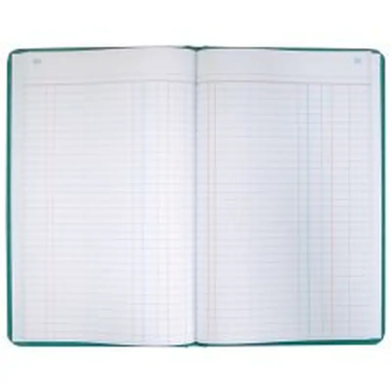 Boorum & Pease Canvas Account Book, Journal, 16 Lb., 12 1/8" x 7 5/8", 300 Pages, Blue