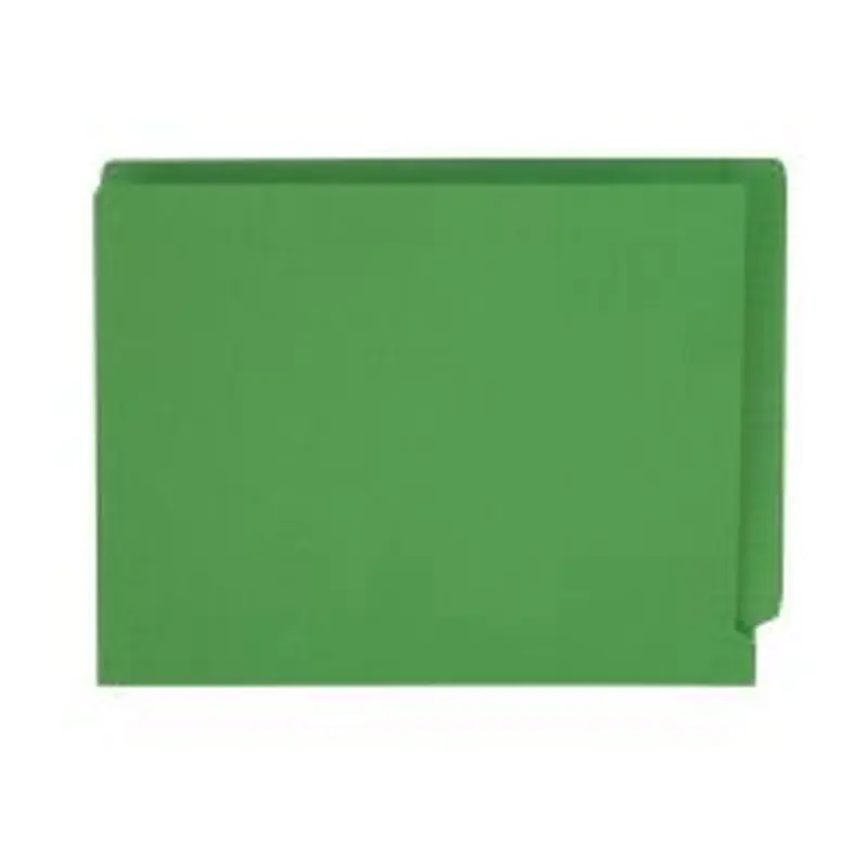Pendaflex Color Straight-Cut End-Tab Folders, 8 1/2" x 11", Letter Size, Green, Pack Of 100