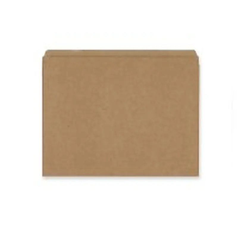 Smead Straight-Cut Kraft File Folders, Letter Size, Kraft, Box Of 100