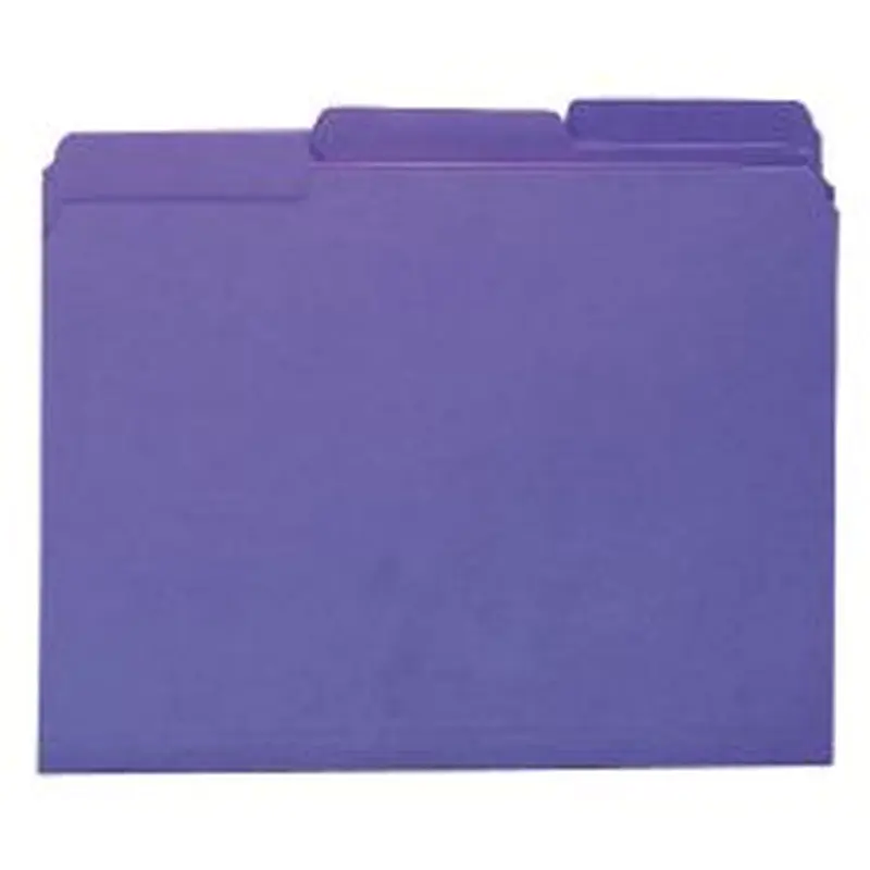 Smead Interior Folders, Letter Size, Purple, Box Of 100