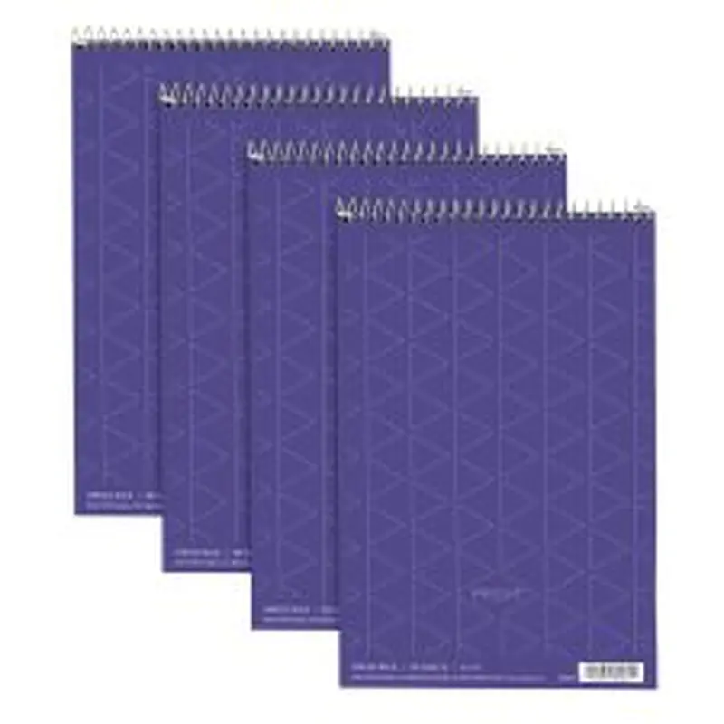 TOPS Prism  Color Steno Books, 6" x 9", Gregg Ruled, 80 Sheets, Orchid, Pack Of 4