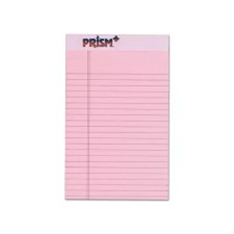 TOPS Prism  Color Writing Pads, 5" x 8", Legal Ruled, 25 Sheets, Rose, Pack Of 12 Pads