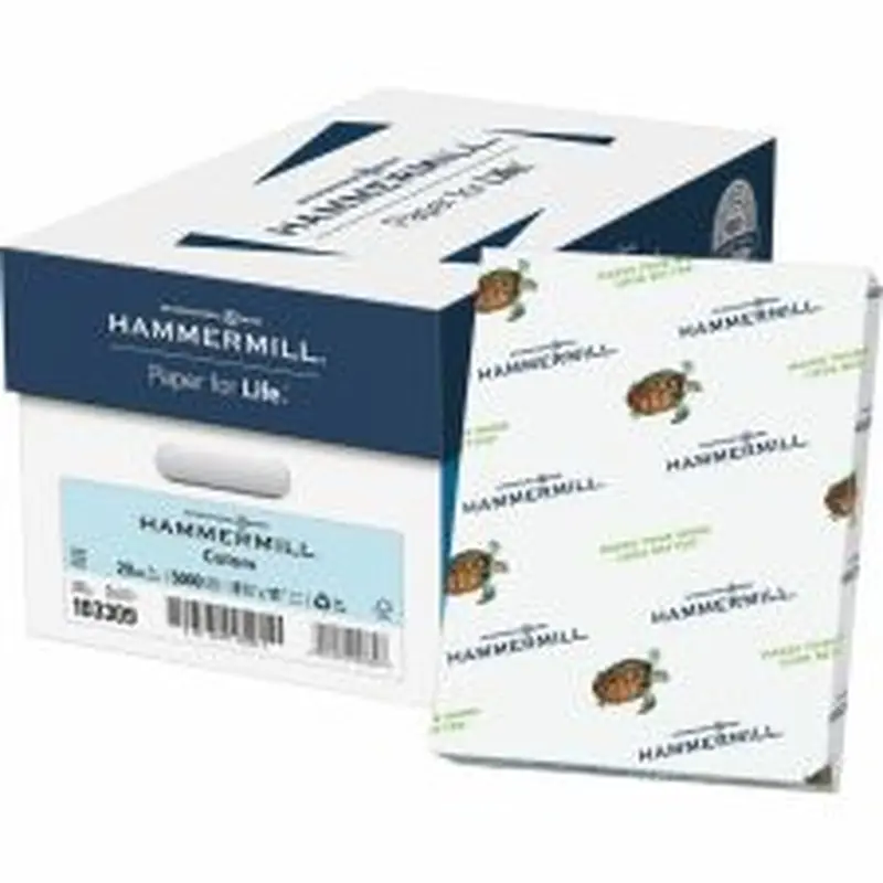 Hammermill Fore Super-Premium Color Copy Paper, 1 Ream, Blue, Letter (8.5" x 11"), 500 Sheets Per Ream, 20 Lb, 30% Recycled