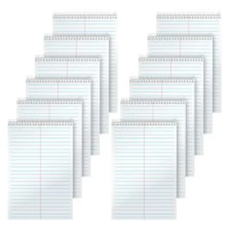 TOPS Steno Books, 6" x 9", Gregg Ruled, 80 Sheets, Pack Of 12 Steno Books