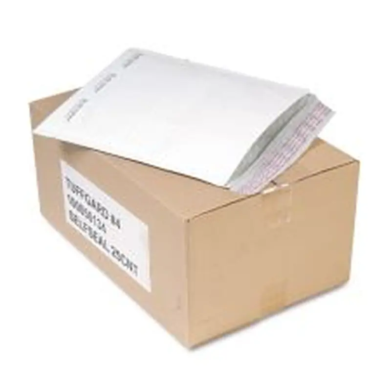 Sealed Air Jiffy TuffGard Self-Seal Cushioned Mailer,#4, Barrier Bubble Air Cell Cushion, Self-Adhesive Closure, 9.5 x 14.5, White,25/CT