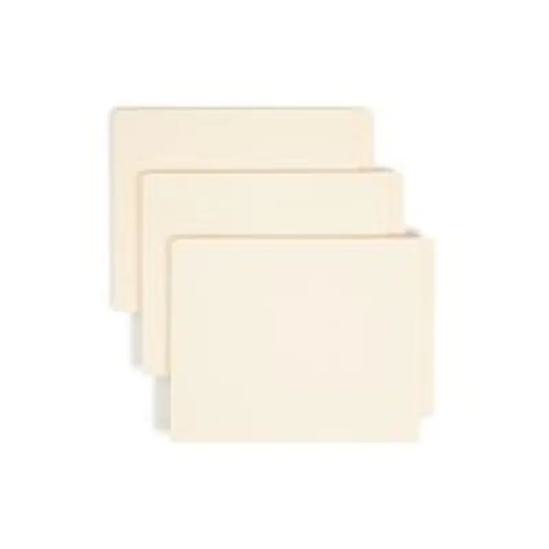 Smead Manila End-Tab Expanding Folders, 1 1/2" Expansion, Letter Size, Manila, Box Of 50