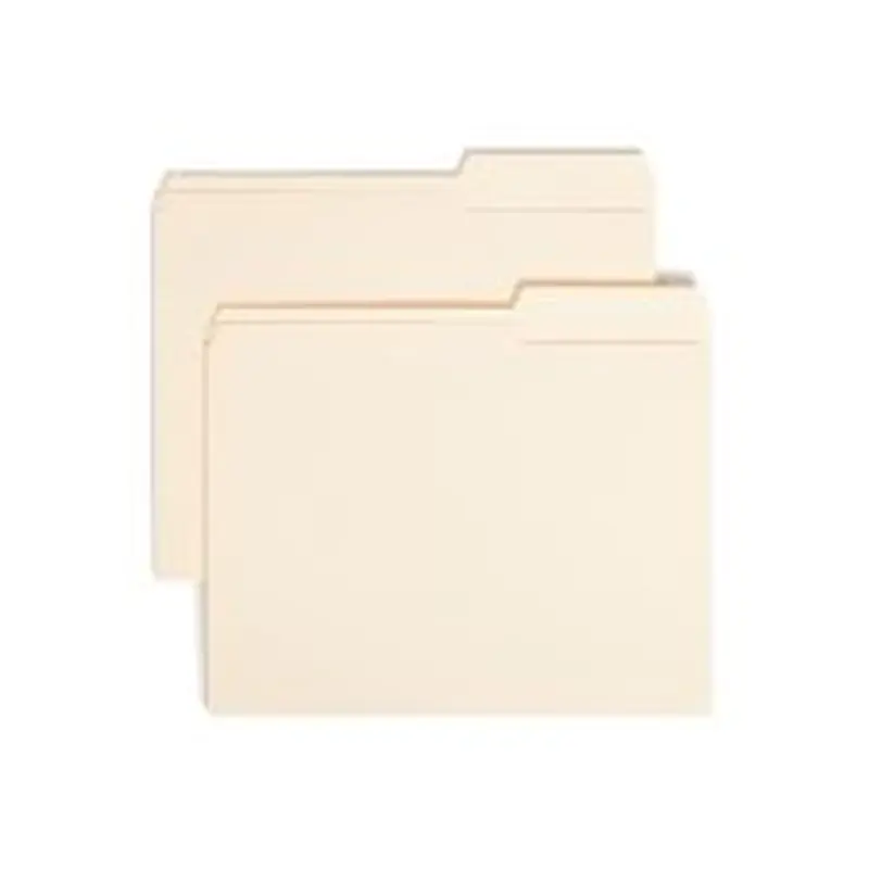 Smead Manila File Folders, Letter Size, 10% Recycled, Manila, Box Of 100