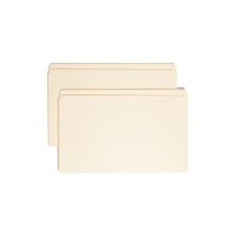 Smead Reinforced Tab Manila File Folders, Legal Size, Straight Cut, Box Of 100