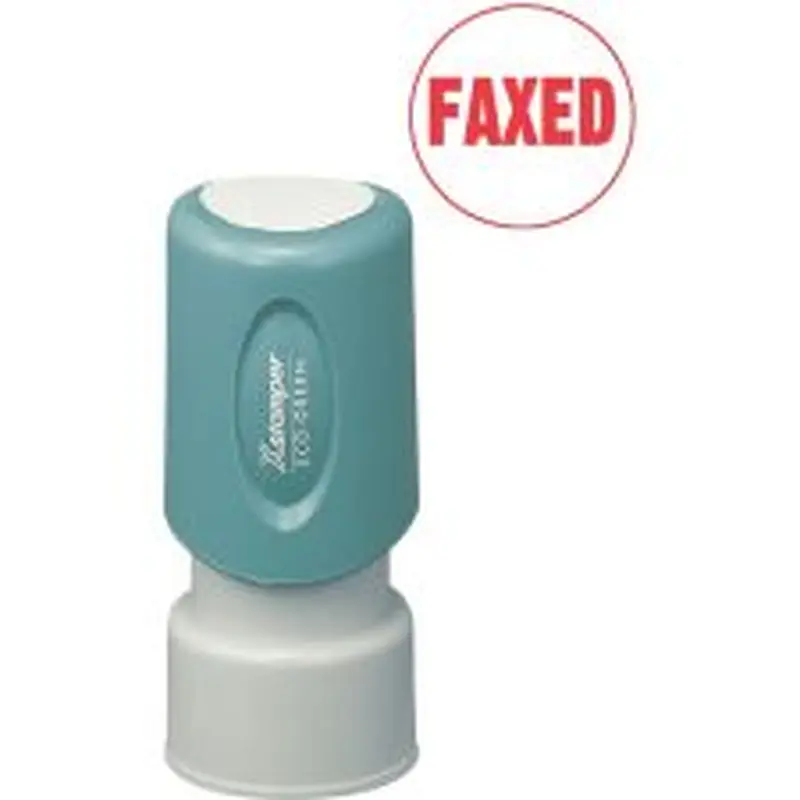 Xstamper Pre-Inked FAXED Stamp, 65% Recycled, 100000 Impression, Red