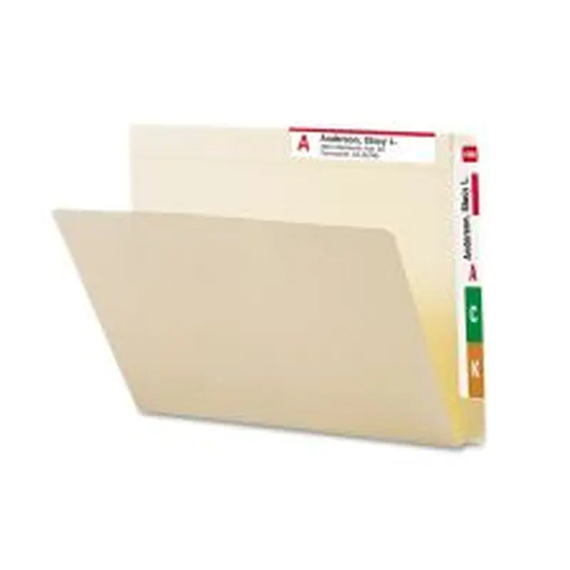 Smead Conversion Folders With Top Tab And End Tab, 3/4" Expansion, Letter Size, Manila, Box Of 100 Folders