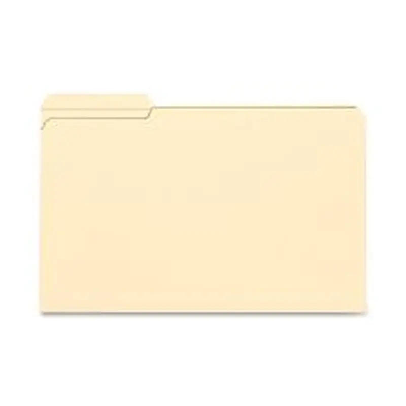 Smead File Folders, Reinforced Tab, 1/3 Cut, Left Position, Legal Size, Manila, Box Of 100