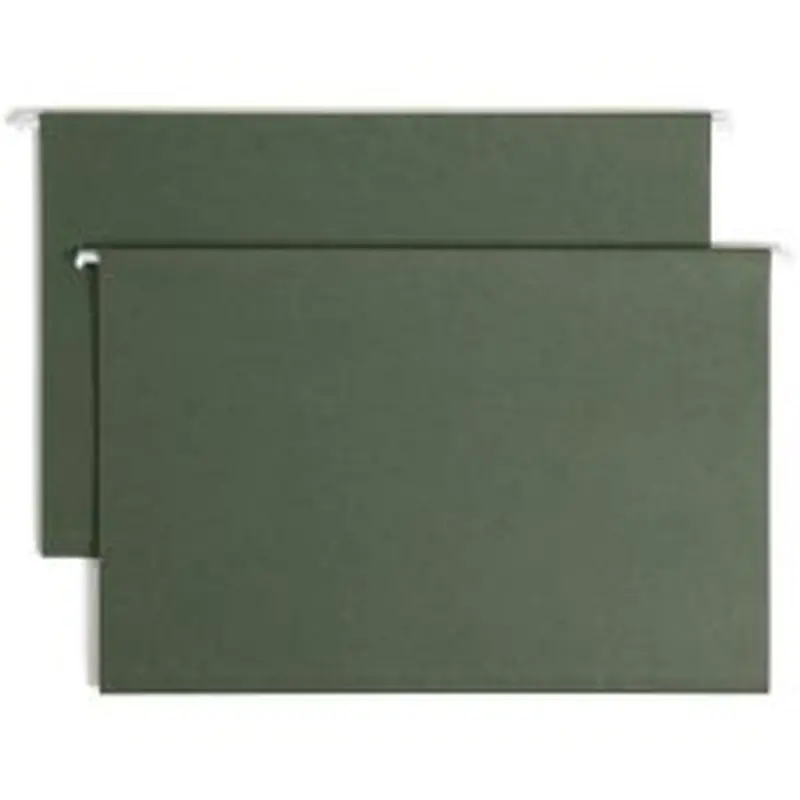 Smead Premium Box-Bottom Hanging Folders, 1" Expansion, Legal Size, Standard Green, Box Of 25