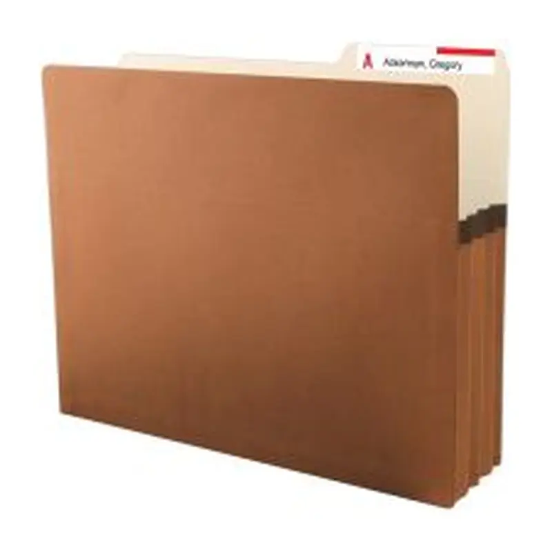Smead Redrope Easy-Access Top-Tab File Pockets, 10" x 11 3/4", Letter Size, 3 1/2" Expansion, 30% Recycled, Pack Of 25