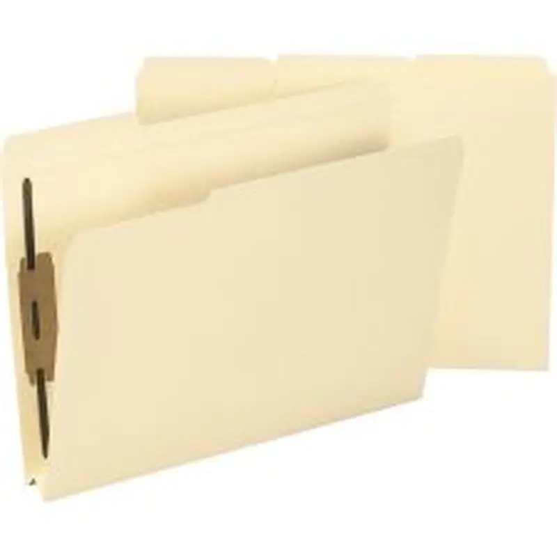 Smead 2-Ply Manila Fastener Folders, Letter Size, Box Of 50